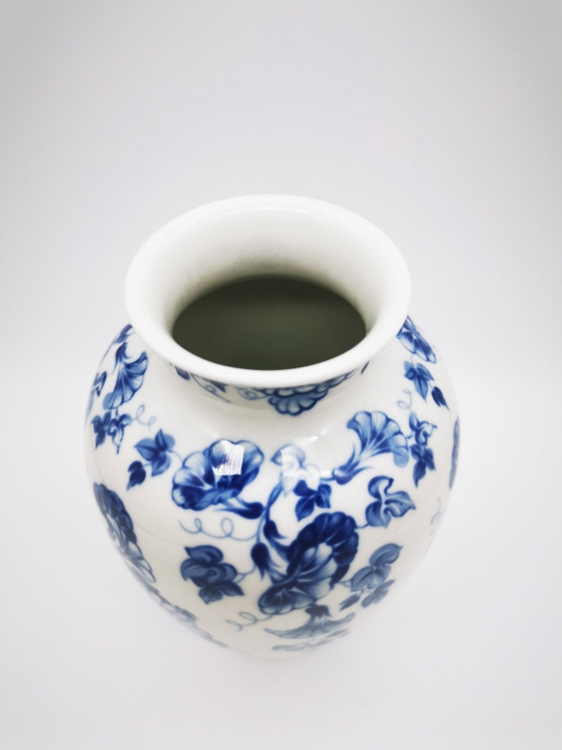 German Rosenthal Porcelain Vase With Floral Decoration. US Zone