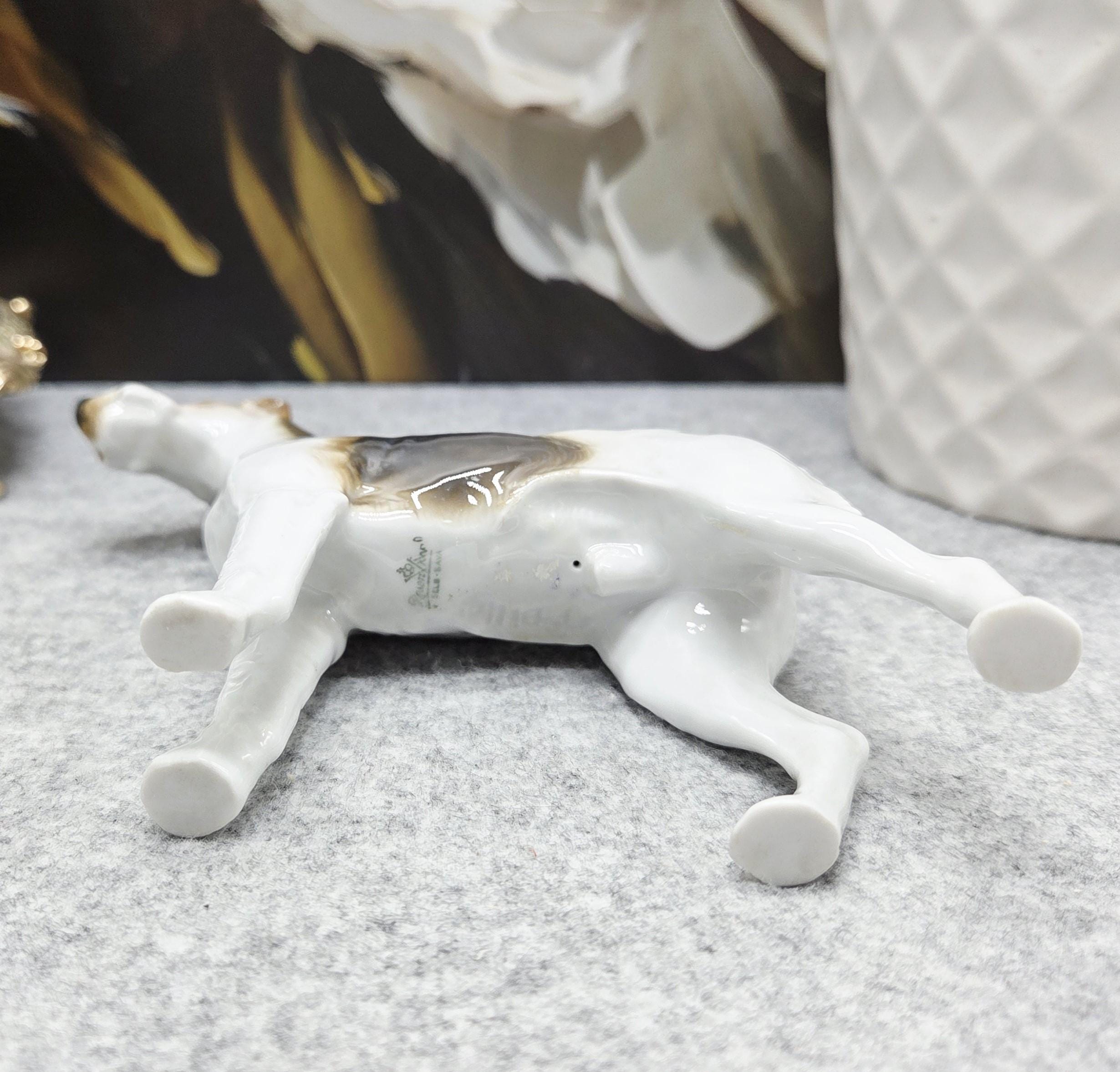Beautiful “rosenthal” Porcelain Figurine “graceful Fox Terrier” - Etsy