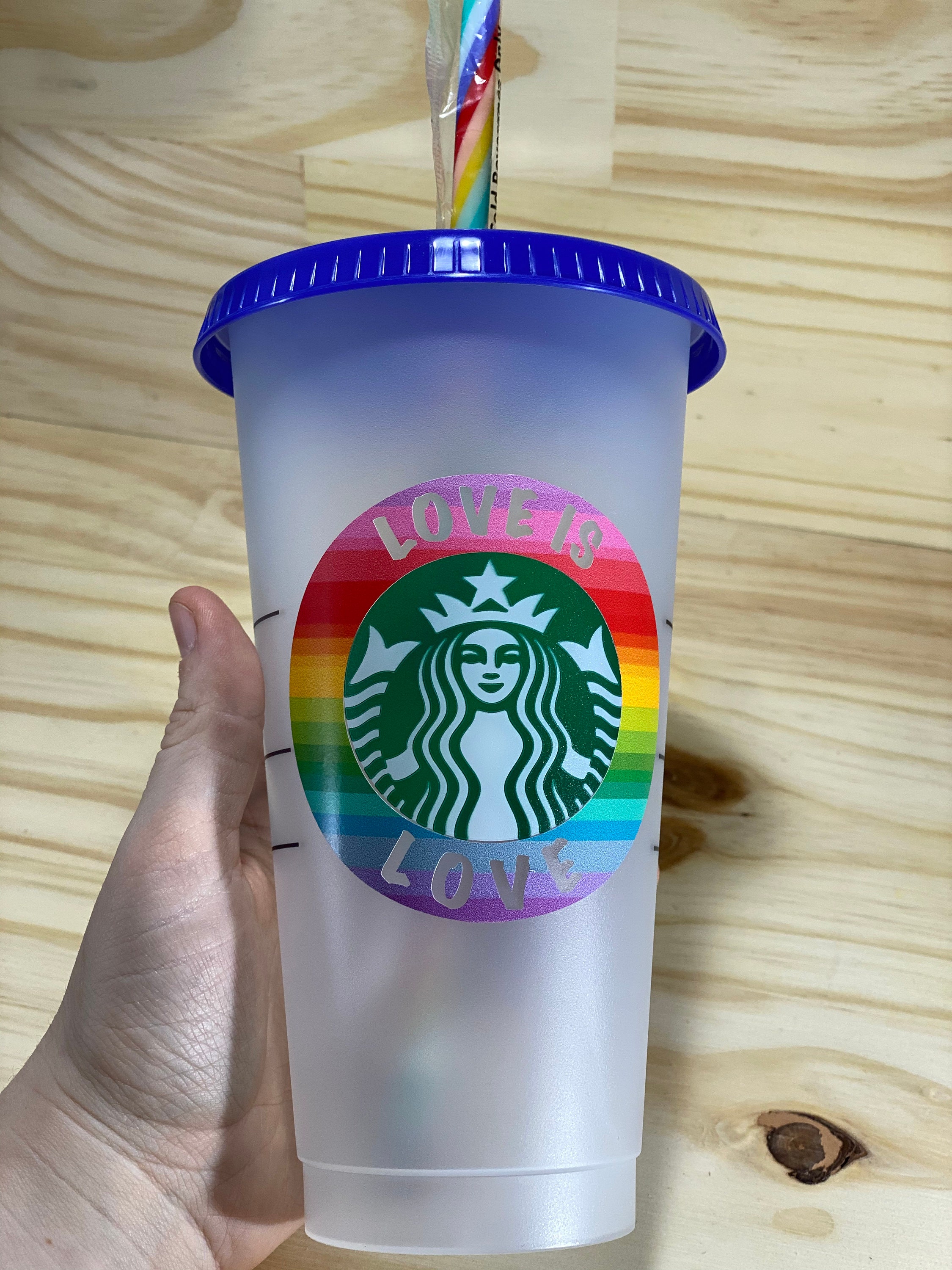 Pride Starbucks Cold Cup LGBT LGBTQ Gay Pride Tumbler Etsy