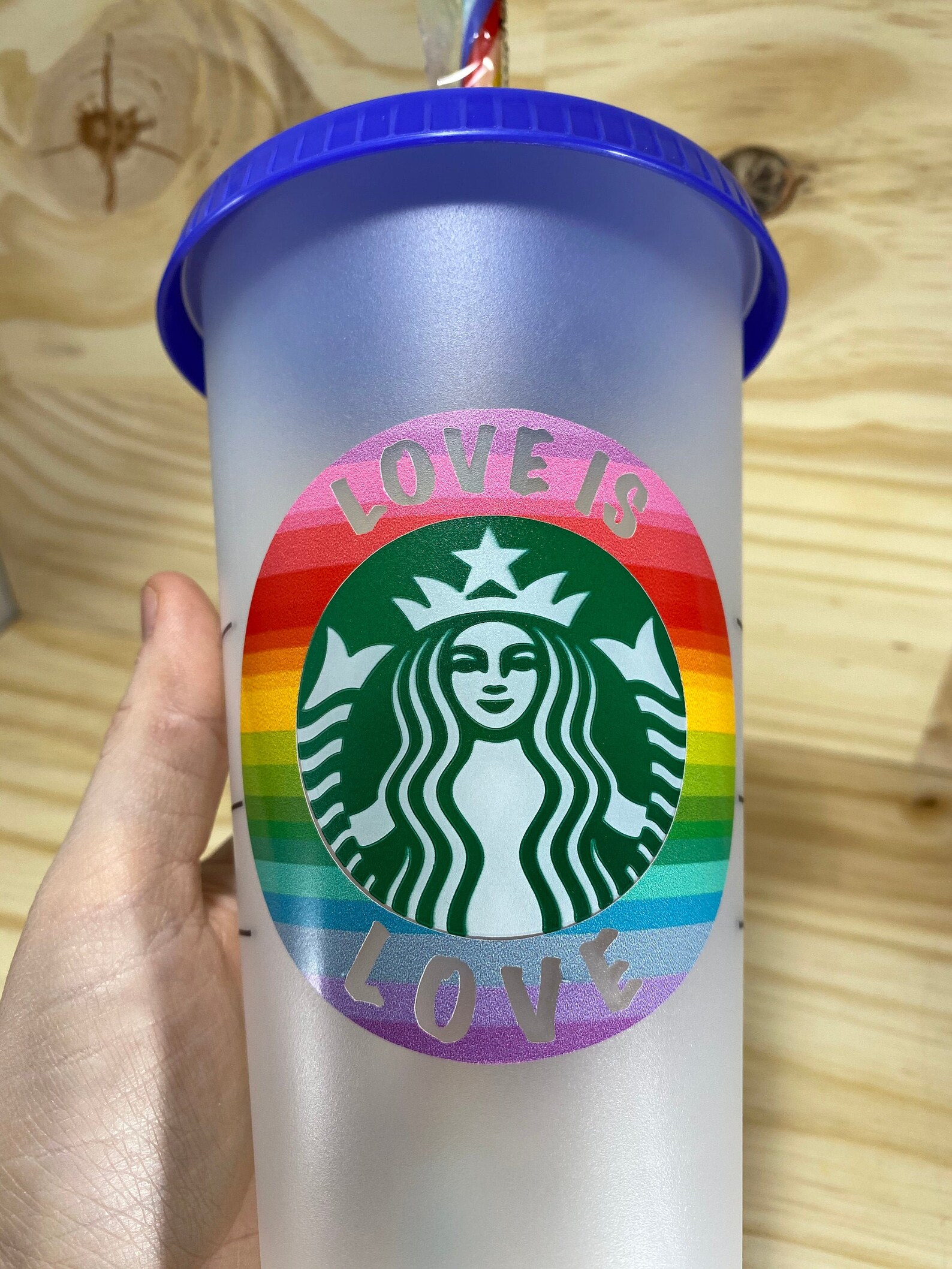 Pride Starbucks Cold Cup LGBT LGBTQ Gay Pride Tumbler Etsy
