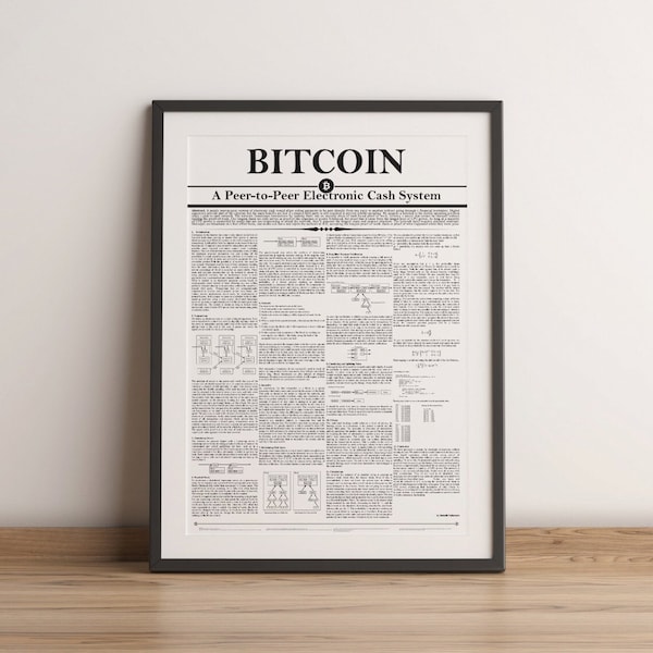 Bitcoin-posters | Afbeelding crypto-witboek