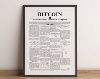 Bitcoin Posters | Image crypto whitepaper