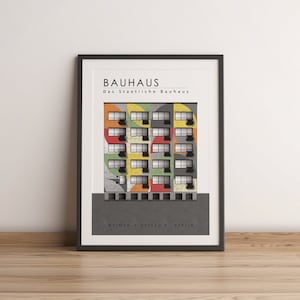 Poster Bauhaus Architecture | Sketch of the building