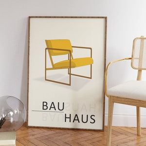 Poster Bauhaus Chair | yellow
