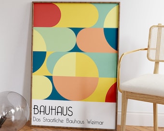 Poster Bauhaus | Plakat das Staatliche Bauhaus