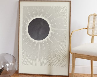 look at sky | Poster Sun and Moon