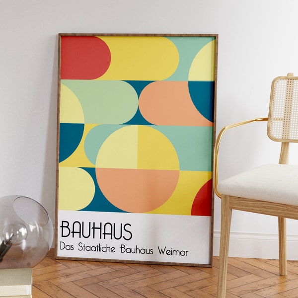 Poster Bauhaus | Plakat das Staatliche Bauhaus