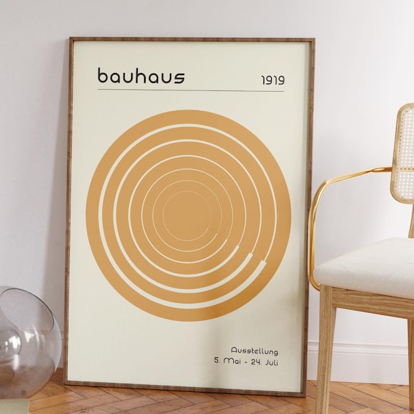 Bauhaus Poster – Mid Century Modern Design for Stylish Living Spaces