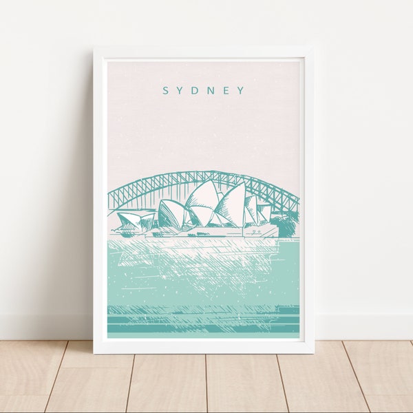 Poster Sydney Opernhaus | Australien blau