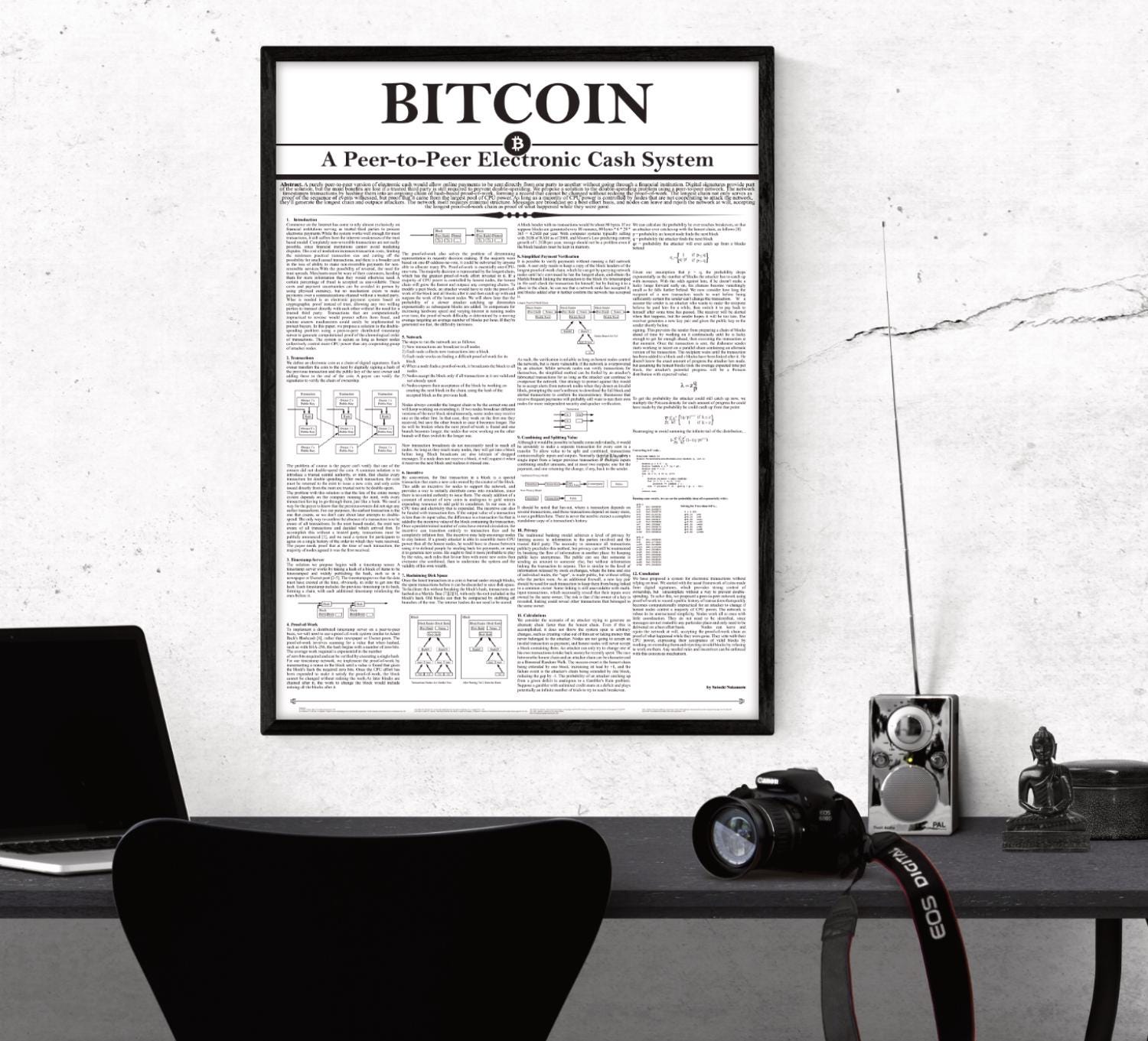 Bitcoin Whitepaper | Crypto Poster Bitcoin Art - Etsy.de