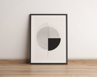 Minimalistisches Poster | Geometrie Kreise