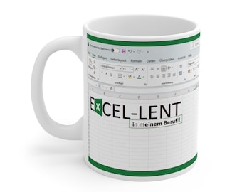 Taza Excel divertida | Office Excel-Lent Alemán 0,3 L
