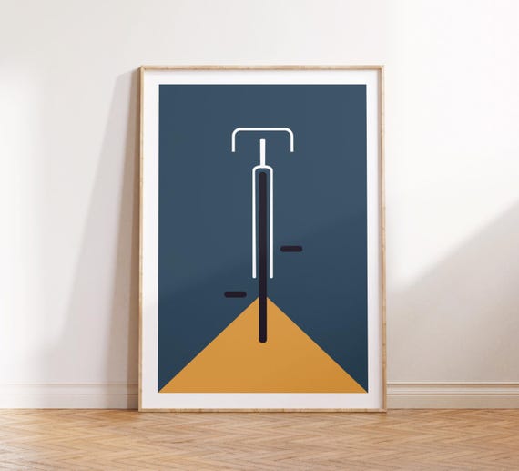 Bauhaus Poster Mid Century Modern | Wall Art Fahrrad Poster