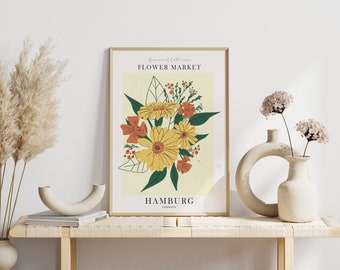Poster Flower Market Hamburg | Picture Kitchen