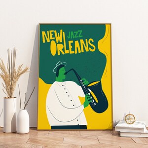 New Orleans Jazz Poster | Music picture Mardi Gras