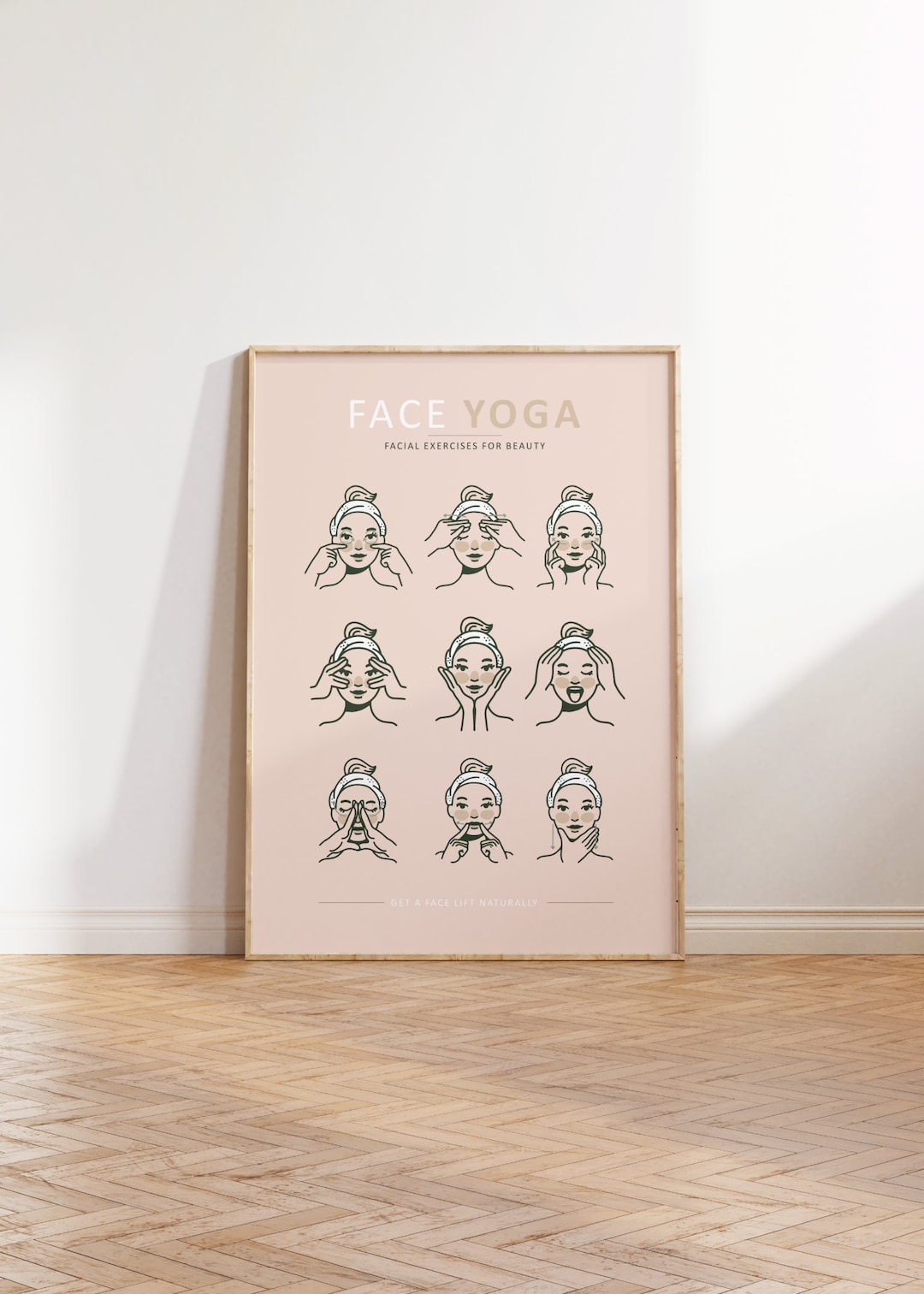 Buy Poster Yoga Facial Yoga Exercises Women Online in India