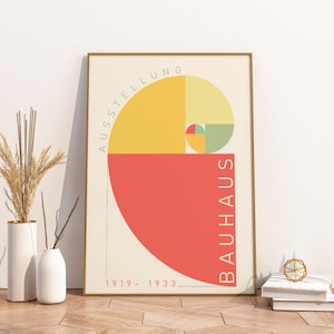 Poster Bauhaus | Fibonacci Goldener Schnitt