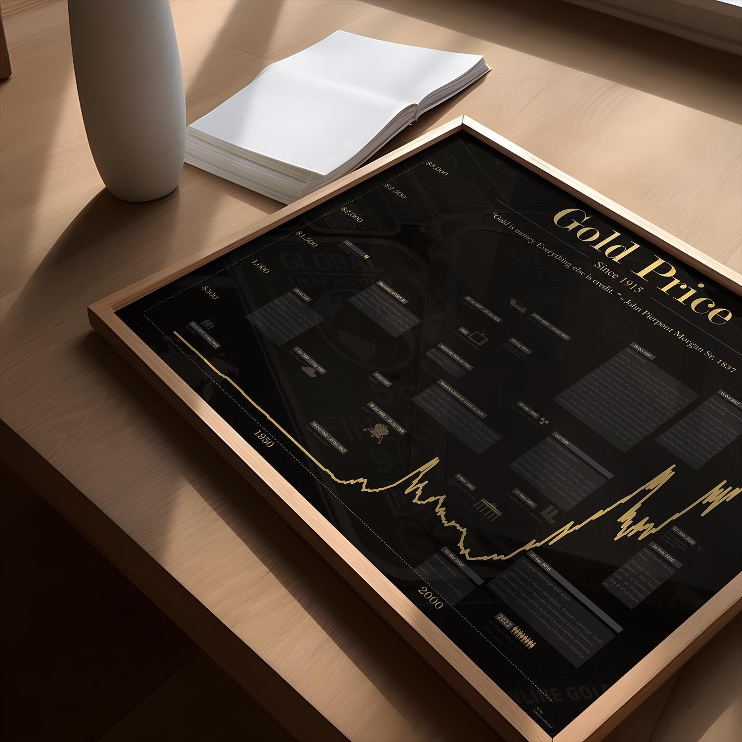 Poster Historical Gold Chart Stock Exchange | Bild Finanzen - Etsy