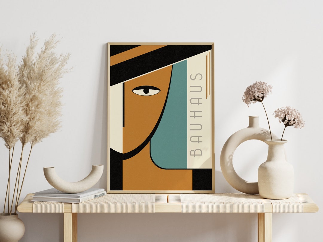 Poster Bauhaus Face | Vintage Bronze - Etsy