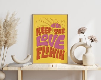 Hippie Poster 60s | Keep the Love