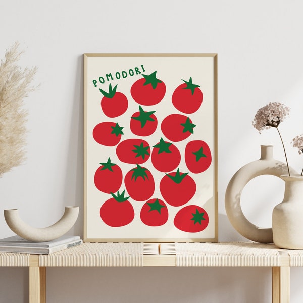 Poster Tomaten | Bild Küche italienisch