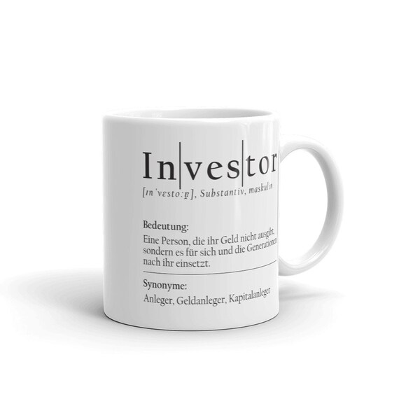 Exchange Investor Cup Coffee - Definition Shares Denmark Etsy Cup