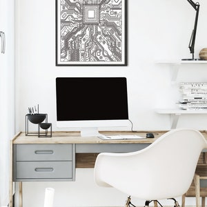 Dieses coole Poster eine CPU - der central processing unit- ist die perfekte Dekoration für alle Programmierer, Softwareentwickler und Computer Cracks.