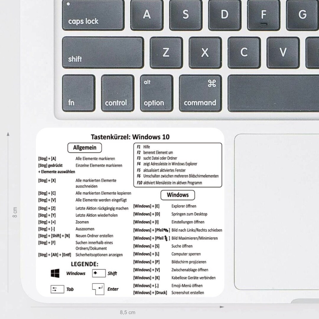 Sticker Keyboard Shortcuts Windows | Shortcuts MS Office White - Etsy