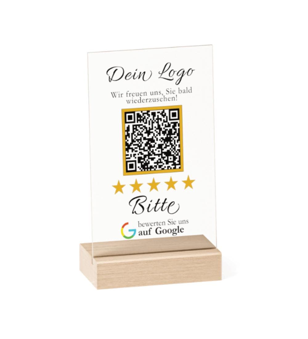 Google Review QR Code Display | Customizable Review Card, Transparent  Acrylic - Etsy