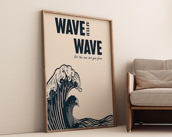 Surf Poster Vintage | Beach poster wave