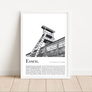 Poster Essen City | Zeche Zollverein