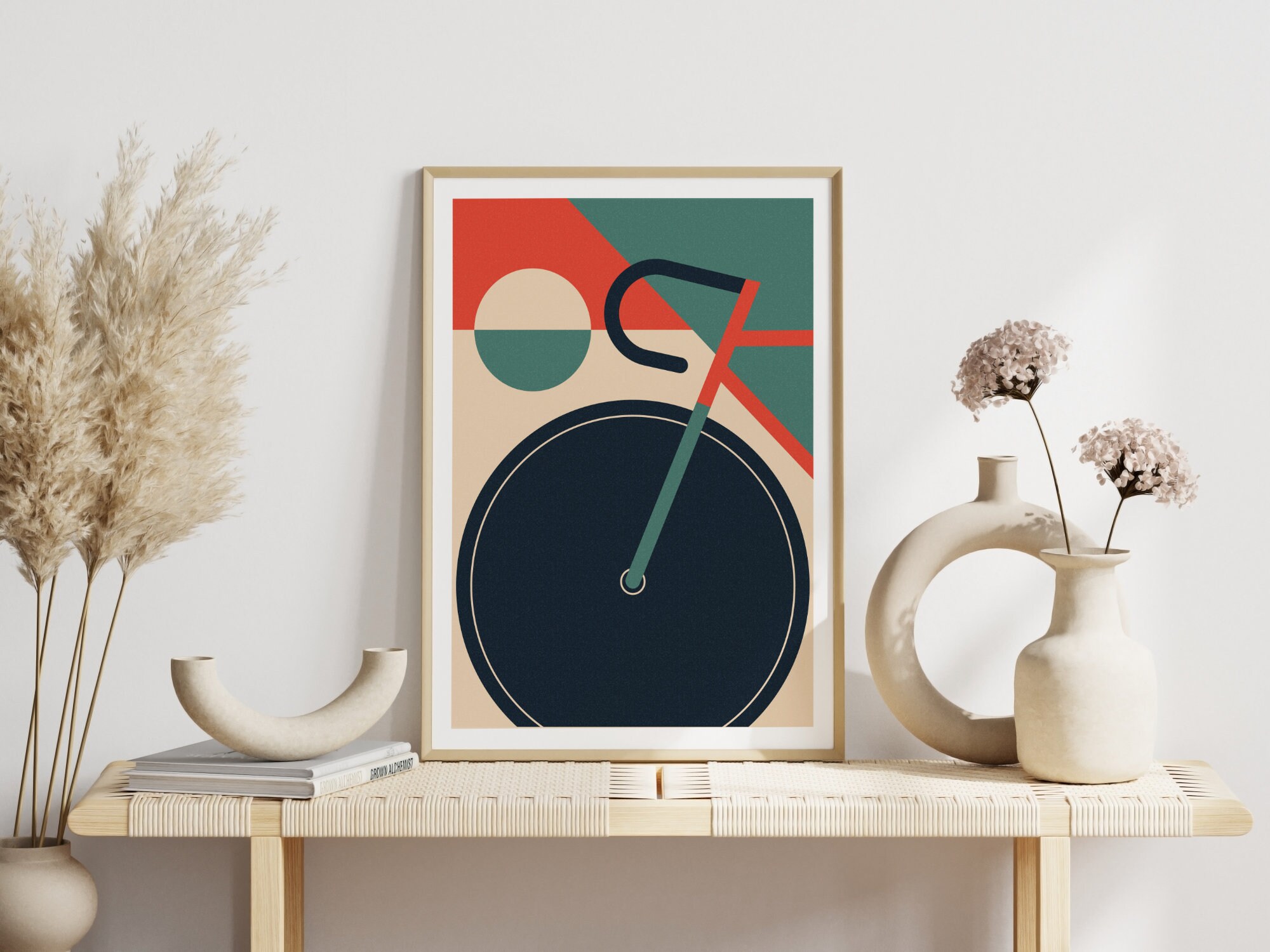 | d'affiches Bauhaus Bicyclettes Style Vintage Du Milieu Siècle