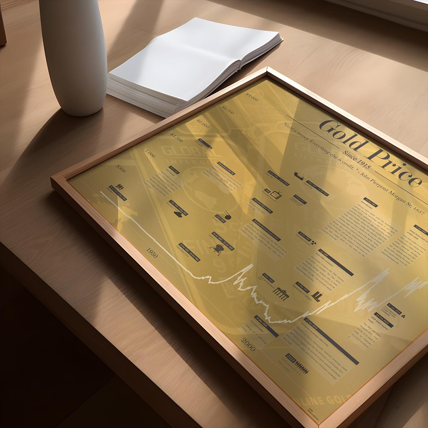 Poster Historical Gold Chart Stock Exchange | Bild Finanzen - Etsy