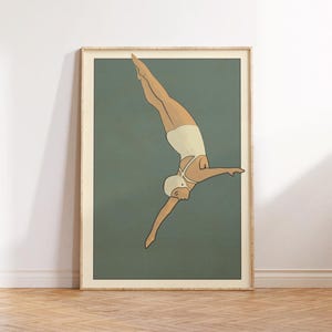 Poster living room | Picture bathroom high diver