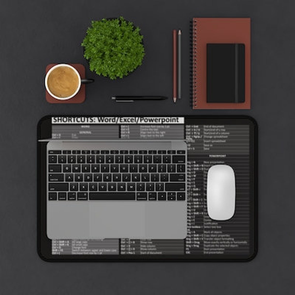 XL Excel Spickzettel Mauspad 800×300mm | Deutsche Shortcuts Für Excel, Word, PowerPoint & Windows