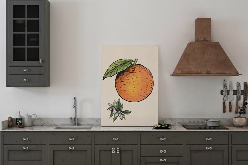 Poster Vintage Orange Picture kitchen image 4