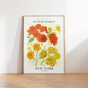 Poster Blumenmarkt New York | Manhattan