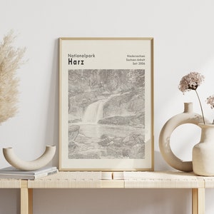 Cartel del Parque Nacional de Harz | Baja Sajonia Sajonia-Anhalt