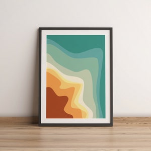 Poster Beach and Waves | Abstract Colorful
