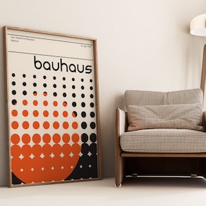 Poster Bauhaus Weimar | Cerchi arancioni
