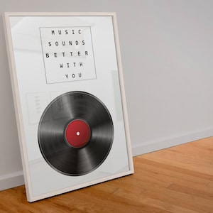 carteles de discos | Imagen musical con frase