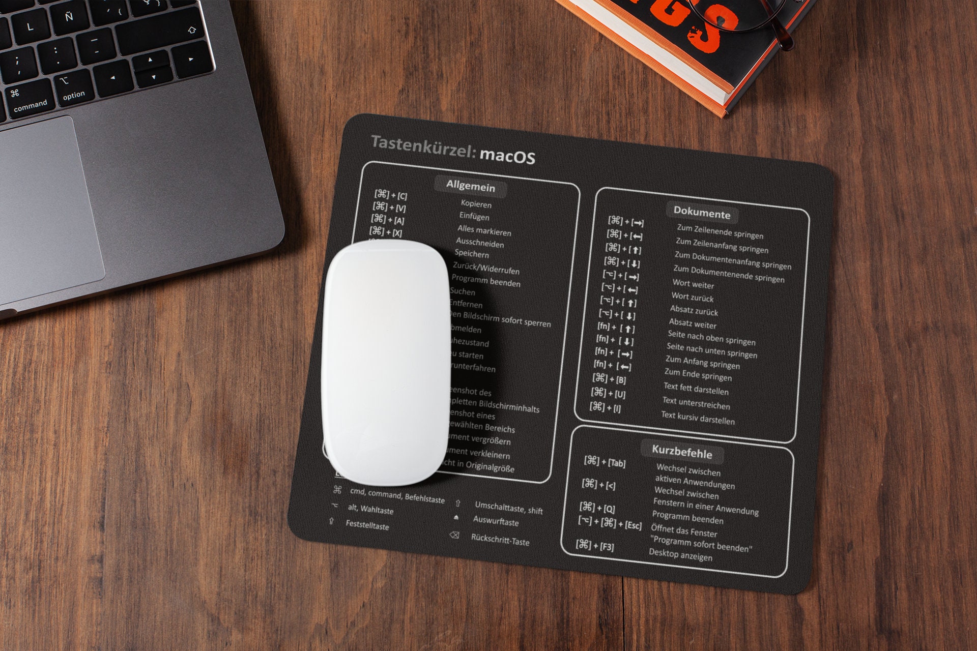 Mouse Pad Keyboard Shortcuts Macos Shortcuts Apple Macbook Etsy