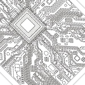 Dieses coole Poster eine CPU - der central processing unit- ist die perfekte Dekoration für alle Programmierer, Softwareentwickler und Computer Cracks.