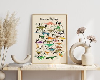 ABC Poster Dinosaur | Alphabet for Children English