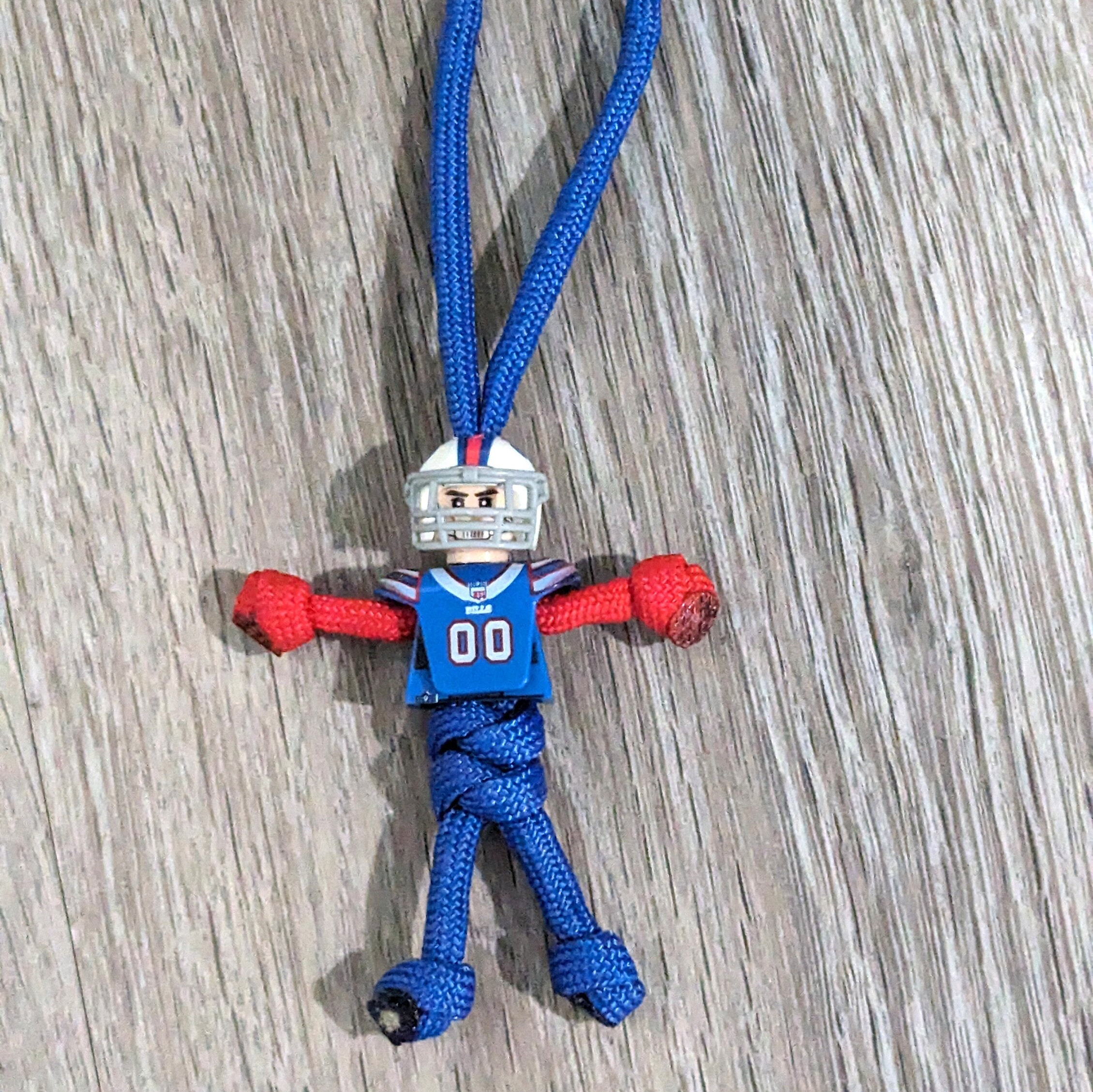 Paracord Football Player Zipper Pulls - Sporty, Durable & Stylish