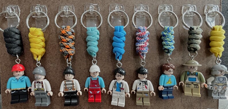 Minifigure Keychains, Backpack Charms, Zipper Pulls - Etsy