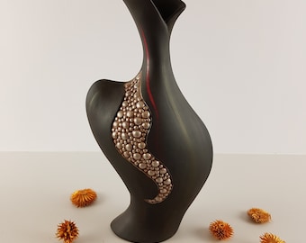 Vase/ Decorative Vase/ Handmade/ Hand Painted/ Striking/ Extraordinary Gift Idea/ Christmas/ Unique/ Exclusive