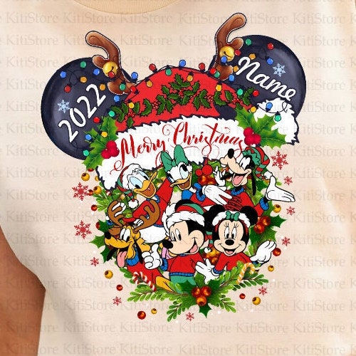 Personalized Disney Mickey and Friends Christmas Family Etsy