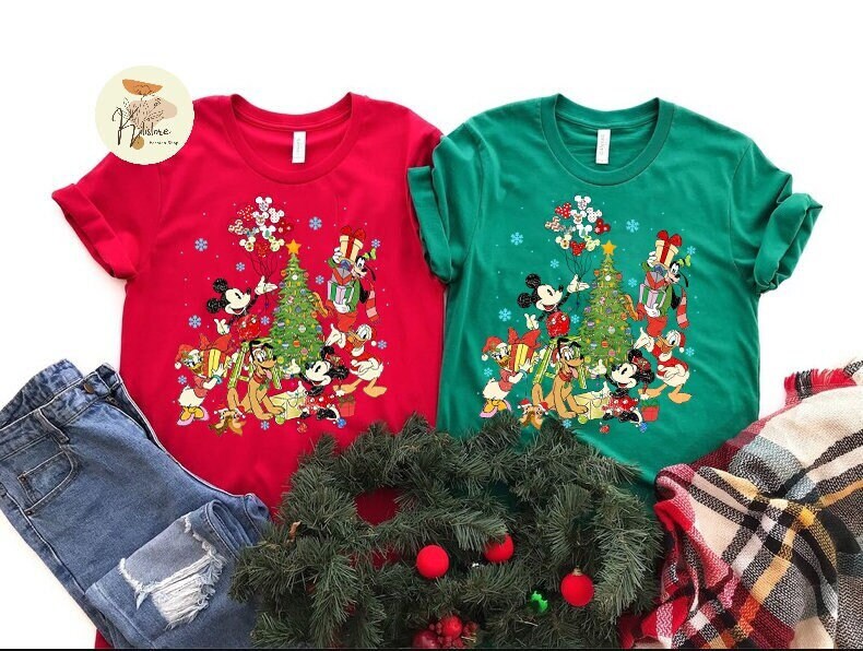 Discover Disney Christmas Vintage Shirt, Mickey And Friends Christmas Shirt