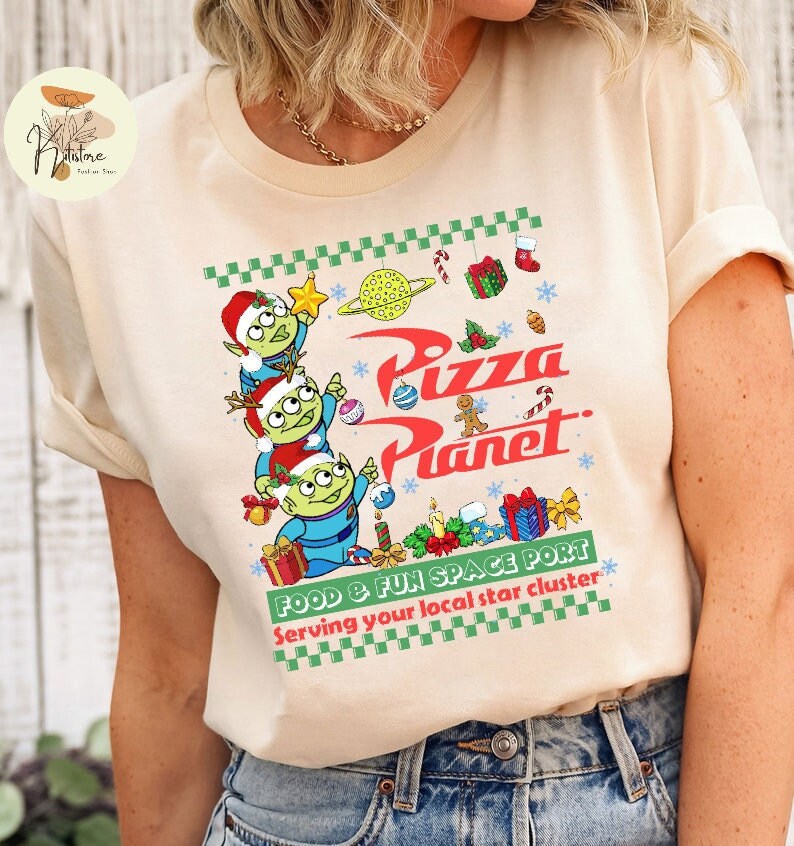 christmas pizza shirt